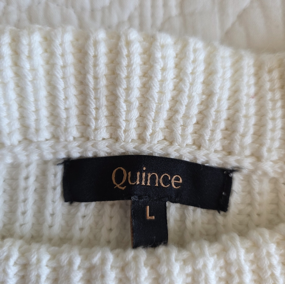 Quince Ivory ladies sweater size Large